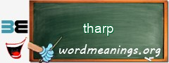 WordMeaning blackboard for tharp